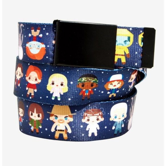 Loungefly Stranger Things Chibi Character Web Belt - Picture 1 of 4